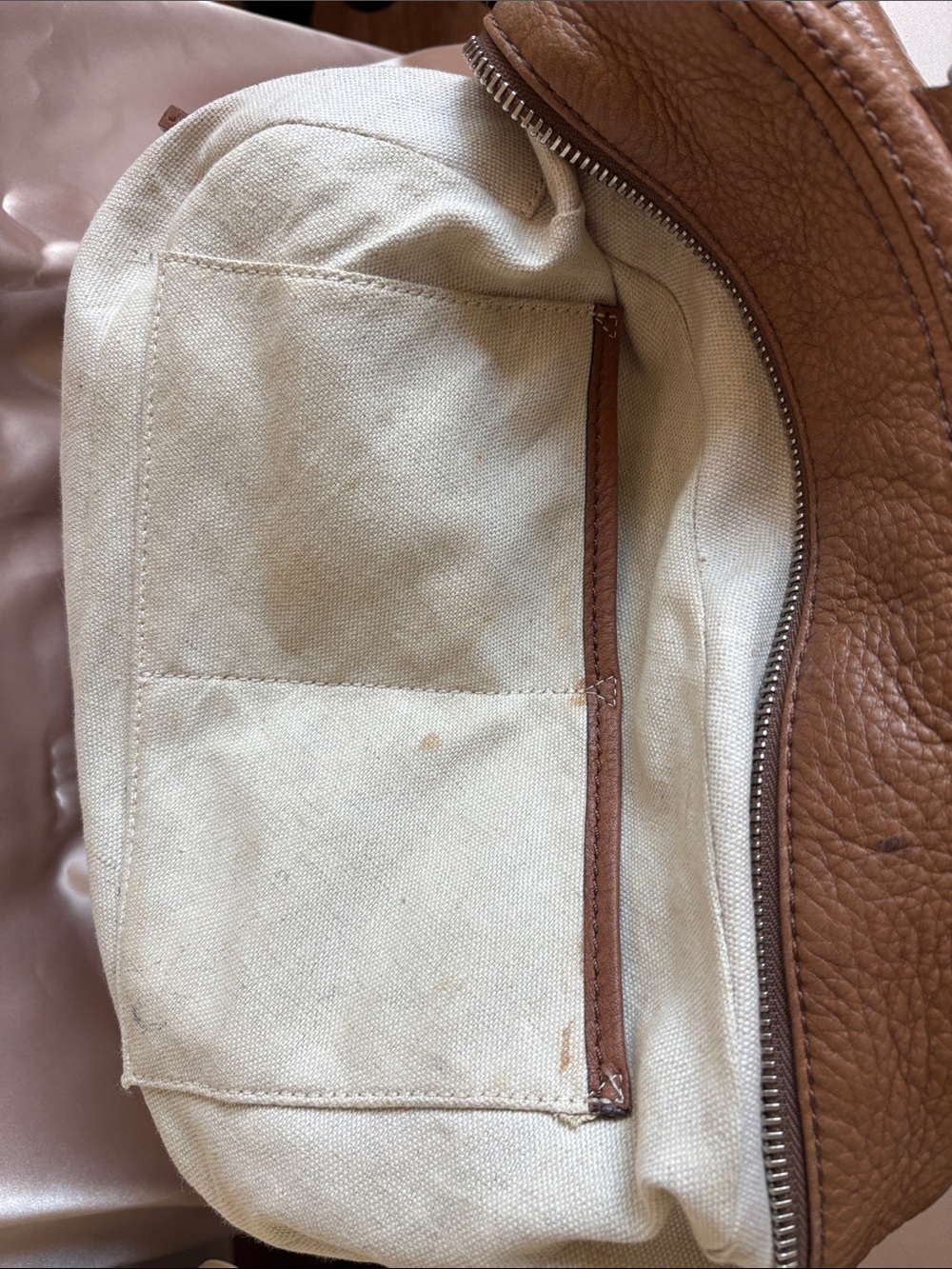 VTG Michael Kors Brown Leather Satchel 12”x 8” 5” - Picture 11 of 11